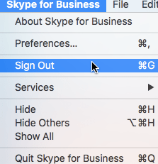 set up a skype for business mac